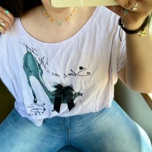 Causal lounge wear tee